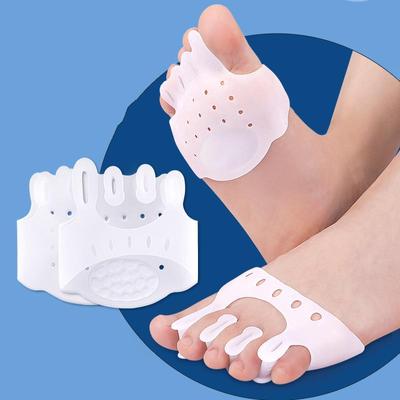 Gel-Zehenspreizer, Ballenkorrektur mit Mittelfußpolster, Vorfußkissen, Hallux-Valgus-Überlappung, verhindert Hornhautschutz