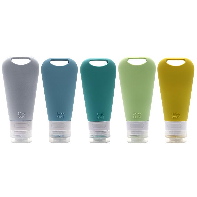 2022 Silicone Travel Bottle Set with Hanging Holes