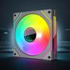 12cm ARGB 5V 3Pin 4 Pin PWM Silent Computer Cooler Fan Infinity Mirror CPU Case Cooling Fan 800-1800 RPM for PC Cooler and Case