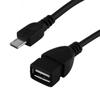 Universal Mobile Phone Cable Micro USB Adapter Black USB C Female To USB Male Adapter
