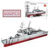 Moc 600Pcs Creative Military Arleigh Burke Class Destroyer Model Building Blocks Assembly Diy Children'S Puzzle Toy Gift