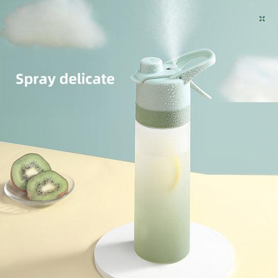 Spray Water Bottle Thermal Travel Water Cup BPA Free 650ml Large Capacity Drinkware for Outdoor Sports Fitness