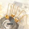 Wind Sommer Vielseitig Exquisit High-End Zirkon Eingelegt Hohl Zylindrische Halskette Damen Vergoldet 18K Gold Accessoires