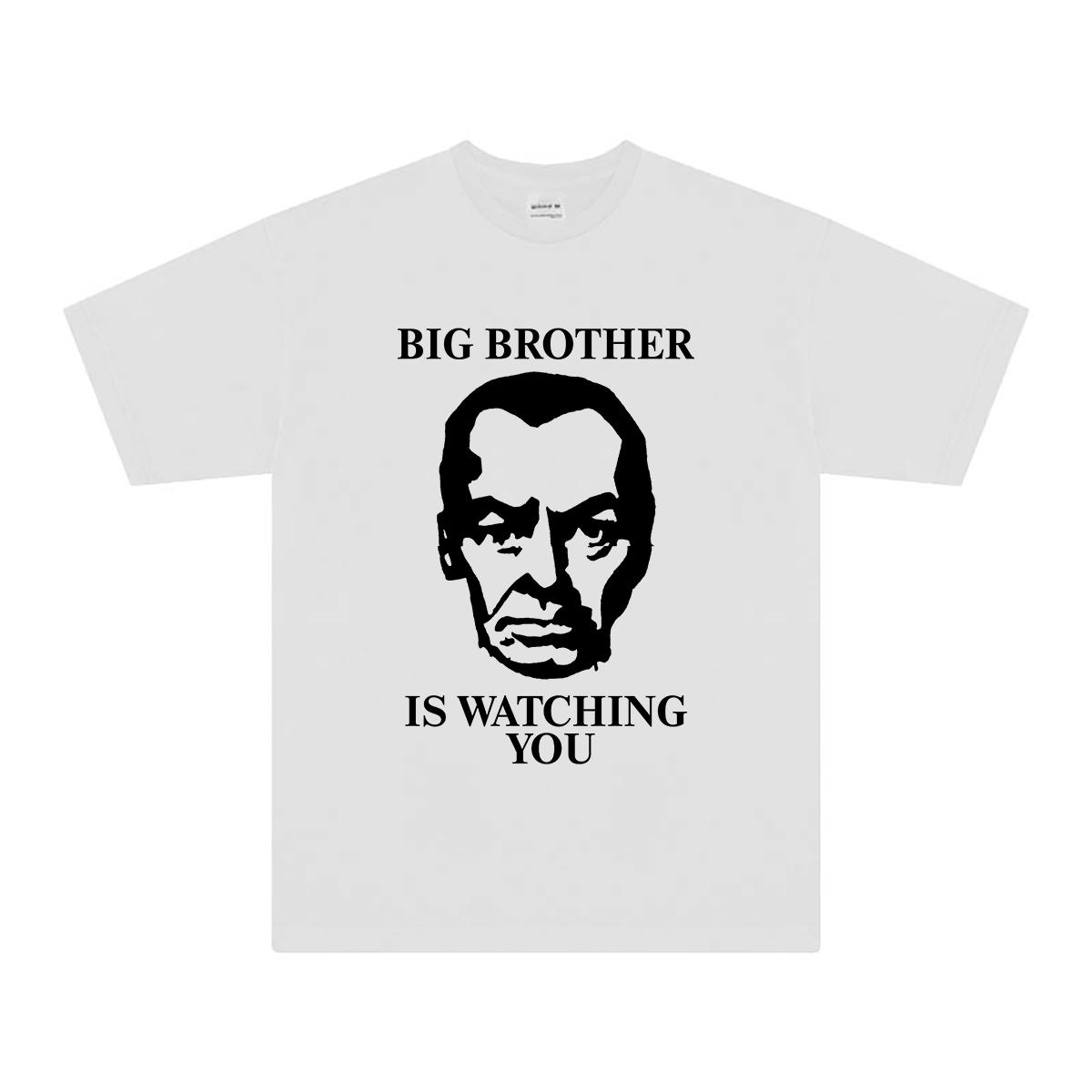 

Big Brother is Watching You T Shirt 1984 Short Sleeves Unisex Graphic Cotton Unisex WOMEN Summer Top Shirt S