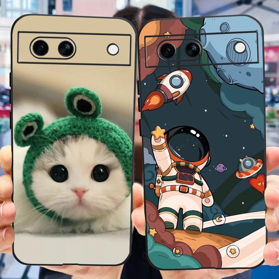 Für Google Pixel 8A Hülle Stilvolle Bemalte Abdeckung Weiche TPU Stoßfeste Handyhülle Für Google Pixel 8 Pro Pixel8A Fundas Coque Bumper