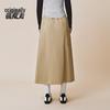BENLAI Women's Cotton Workwear A-Line Skirt