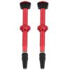 2PCS Valve Stem Tightness No Leakage Corrosion Resistance Silicone Pad Bicycle ValveRed