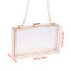 Transparent Acrylic Box Clutch Bag Chain Messenger Bag Women Evening Bags Handbag Chain Shoulder Bag Cosmetic Bag