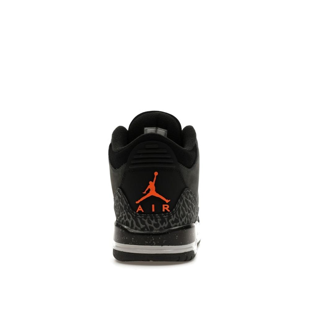 Air Jordan 3 Retro GS Fear 2023 Buty Dziecięce Szary Nocny-Stadionowy Totalny-Pomarańczowy DM0967-080
