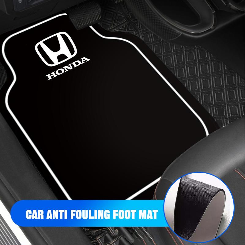 2/4pcs Leather Car Floor Mats Quality Waterproof For Honda Civic Accord Fit Jazz Pilot CRV Odyssey Passport City Shuttle HRV CRX