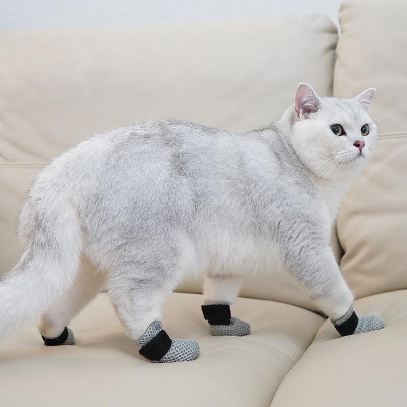 Cat Anti Scratch Foot Cover Mute Soft Take A Shower Medication Feeding To Make An Injection Dog Shoe Keep Warm Pet Supplies