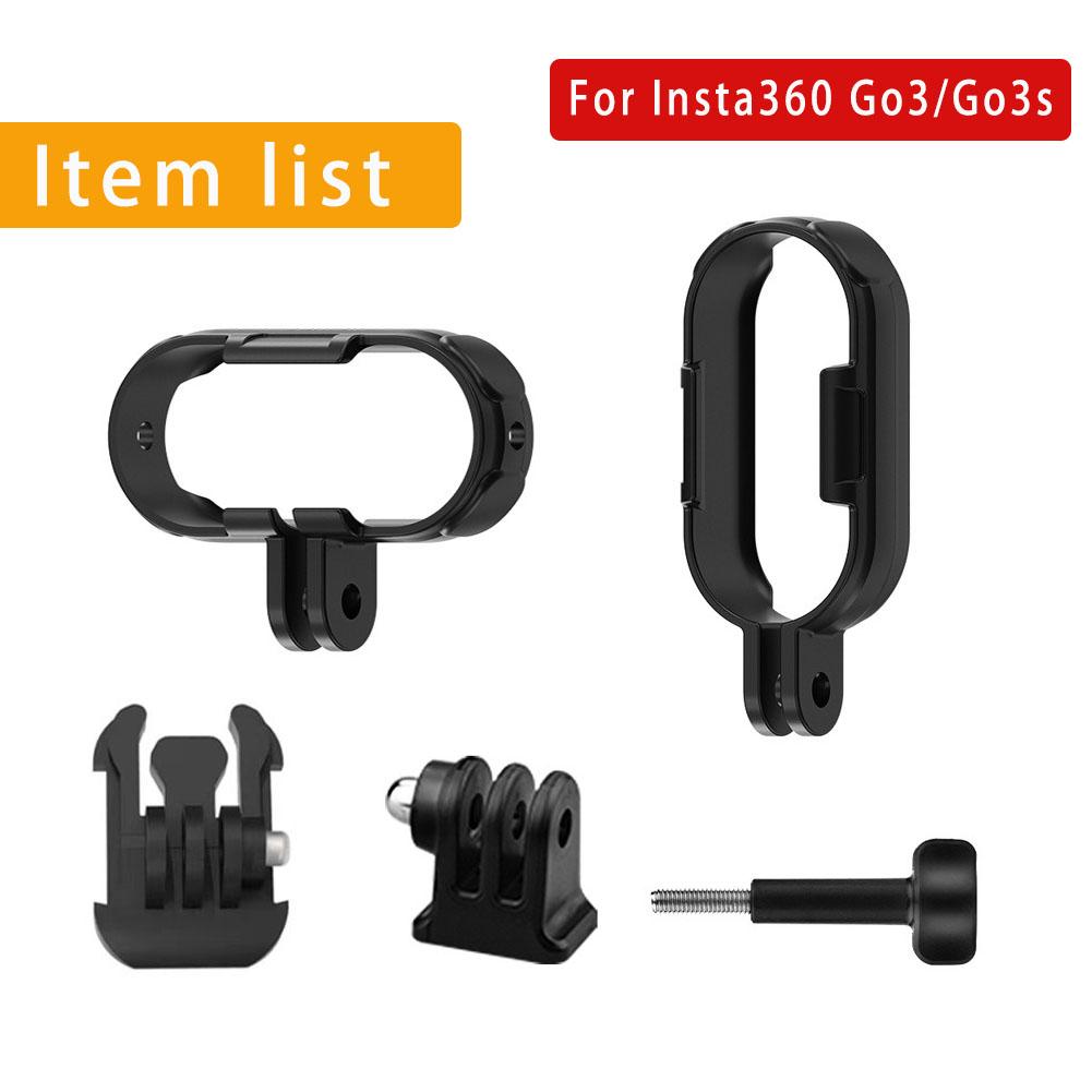 

Для Insta360 Go 3 3S Аксессуары Адаптер Защитная Рамка для Insta360 Go3 / GO3S Крепление Адаптер Кронштейн Стабилизатор Расширение