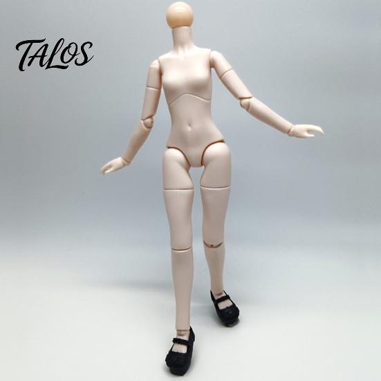 Flexibele Actiefiguur 1/6 Schaal Poppenlichaam met 3 Nekadapters, 9,8-Inch Blanco PVC Gewricht, Gearticuleerd Miniatuur Vrouwelijk voor Custom Realistisch