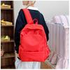 Schoolbag Student School Bag Mori Solid Color Versatile Leisure Large Capacity Backpack Campus Class Outdoor Travel Backpack