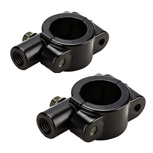 

ELIFEPARTS Зеркальный кронштейн-зажим для мотоциклетных зеркал, Монтажный зажим, Держатель зеркала, 10 мм, Зеркало с правой резьбой, Черный