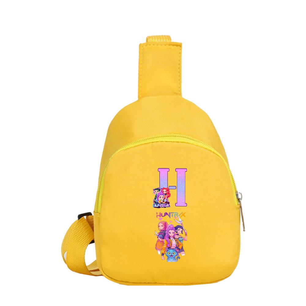 Anime Cartoon K-Pop Demon Hunters Printed Shoulder Bag Crossbody Bag Kawaii Portable Compact Storage Bag Crossbody Pouch Kid Birthday Gift