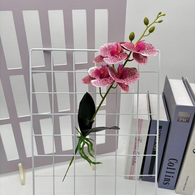 

Искусственный цветок Одностебельный Фаленопсис Товары для украшения Искусственные зеленые растения и Искусственные цветы Суккуленты striped purple