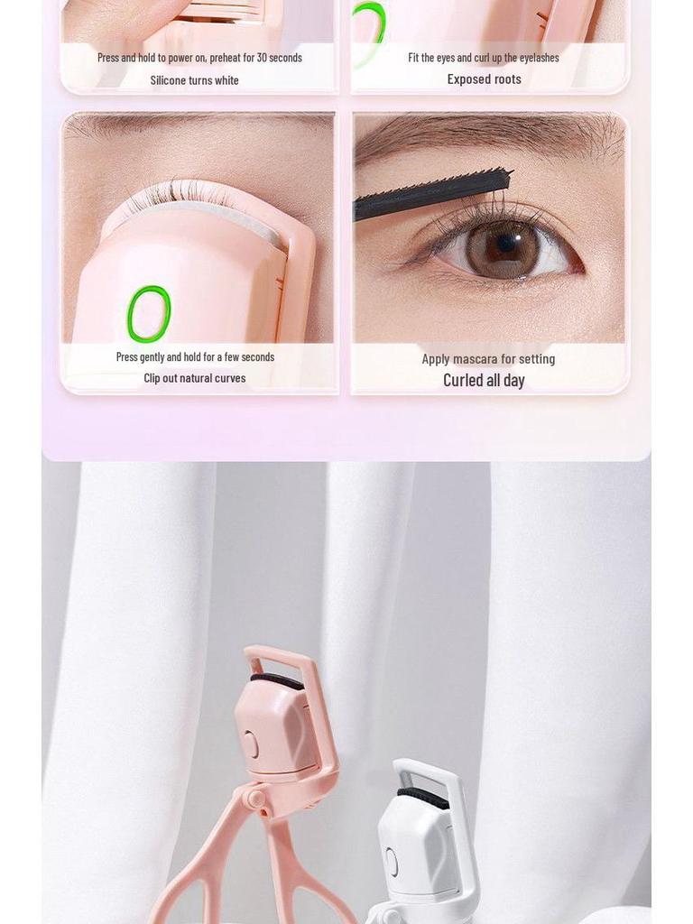 **"Newbie 0.8 to Hand Electric Heating Eyelash Curler - Portable and Efficient"**