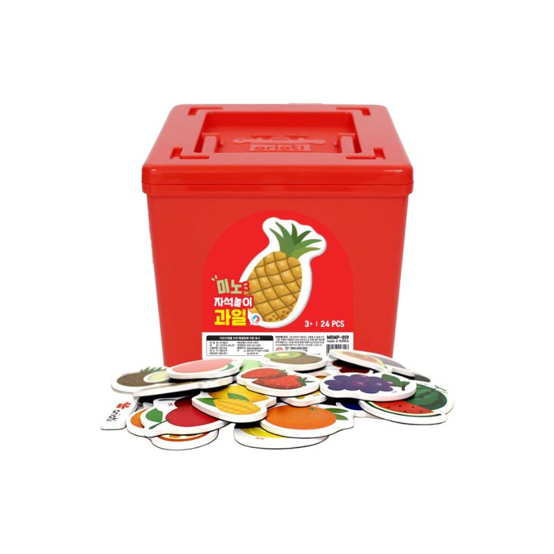 Mino Friends Magnetic Puzzle Series – Fruit / Vehicle / Dinosaur (KC Certified, Made In Korea) (4 Options)