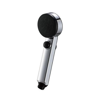 SANEI Company Sanei Faucet Stop Shower Head Water Saving with Adapter Front Plating Back Black Silver (former Name Seisakusho) 40% PS3253-80XA-CD