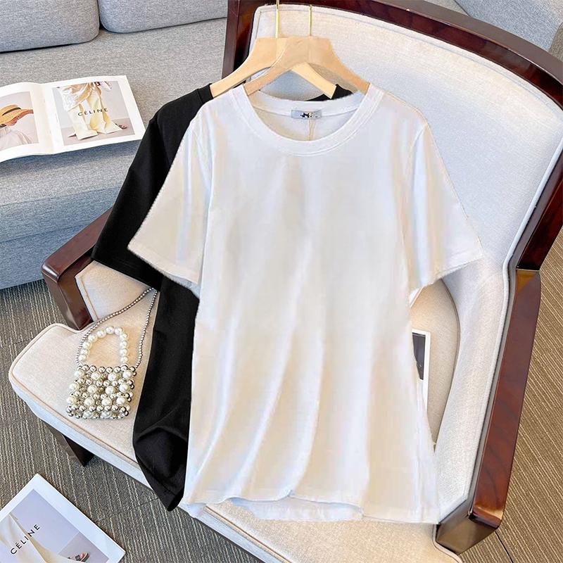 Plus Size Women's Short Sleeve T-shirt Round Neck Tops Oversize T-shirt