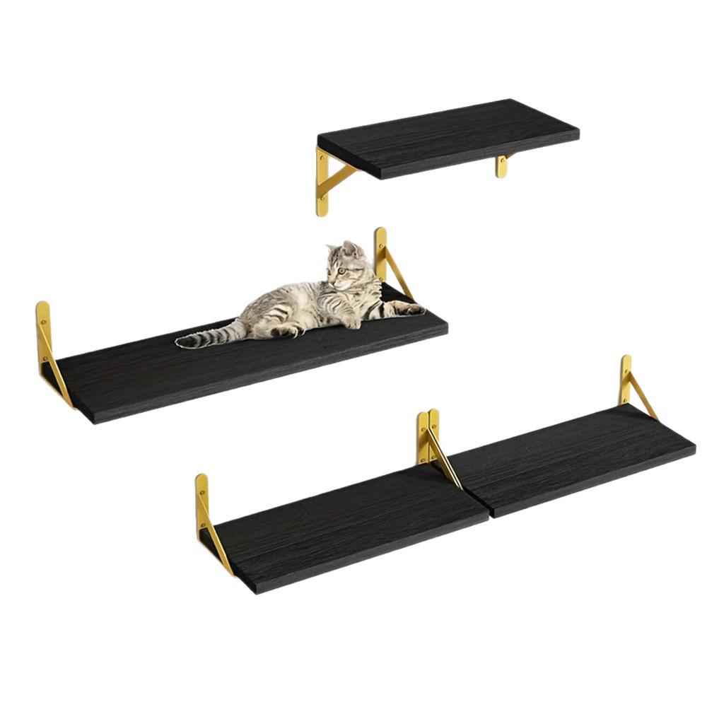 Solid Wood Wall-Mounted Shelf for Living Room and Entrance Display