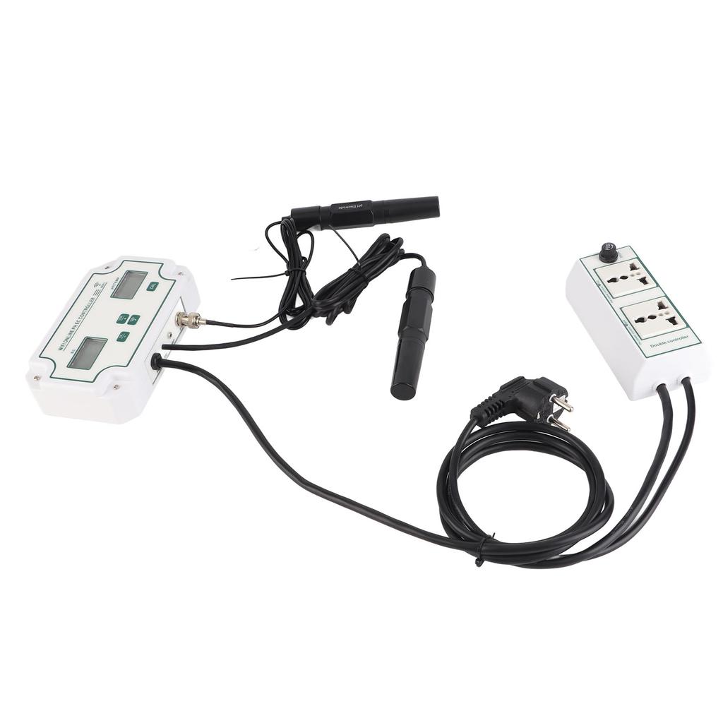 Water Quality Tester PH EC TEMP 3 in 1 Tester WIFI Automatic Identification Tester with Alarm Function EU Plug 230V