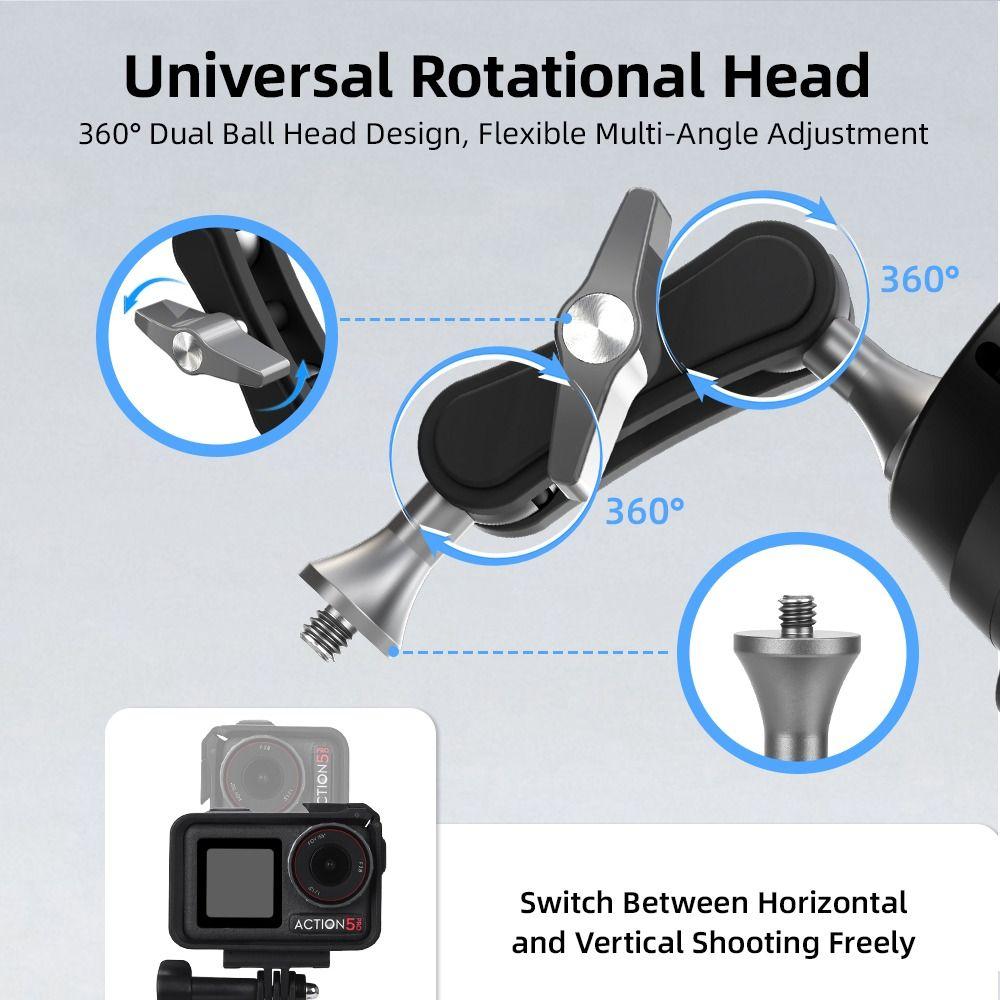 Auto Windschutzscheiben Armaturenbrett Halterung für DJI Osmo 360/Pocket 3/Action 5 Pro/Insta360 X5/Ace Pro/DLSR