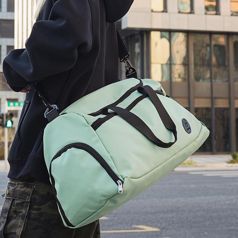 Large Capacity Handbag Sports Training Gym Bag with Shoes Compartment Storage Duffel Bag Dry Wet Separation Short Trip Bag