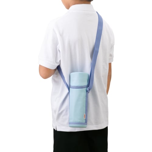 Thermos My Bottle Pouch with Strap, 450-600ml Water Bottle Cover, Light Blue, APG-502 LB