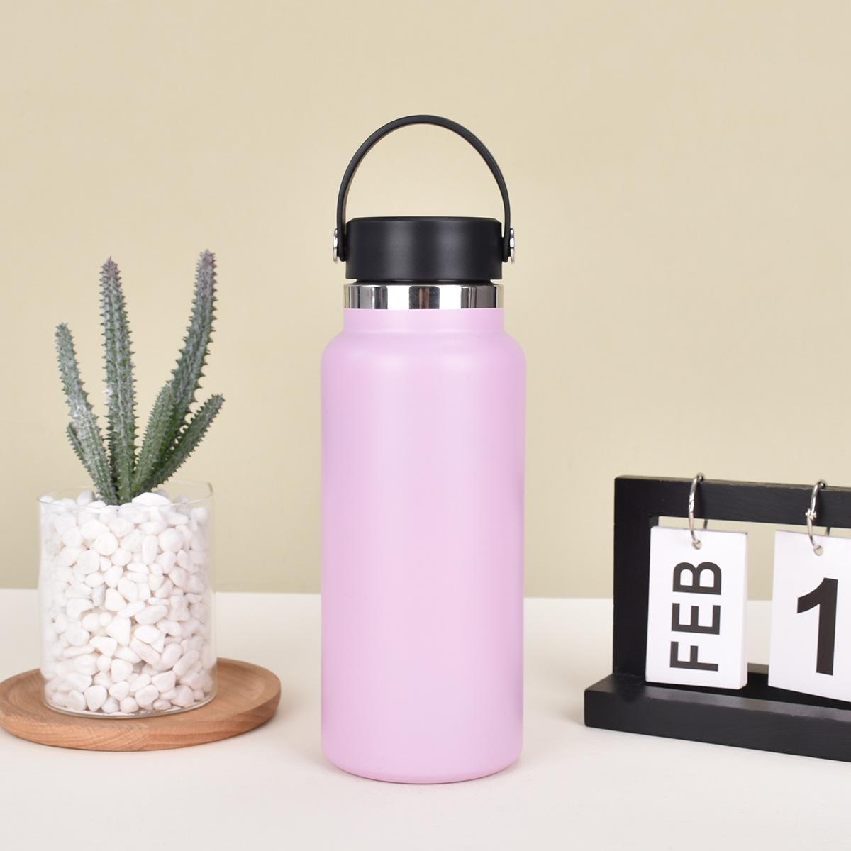 

Новый космический чайник из нержавеющей стали, переносной спортивный чайник большой емкости, сопутствующий вакуумный портативный чайник 32oz