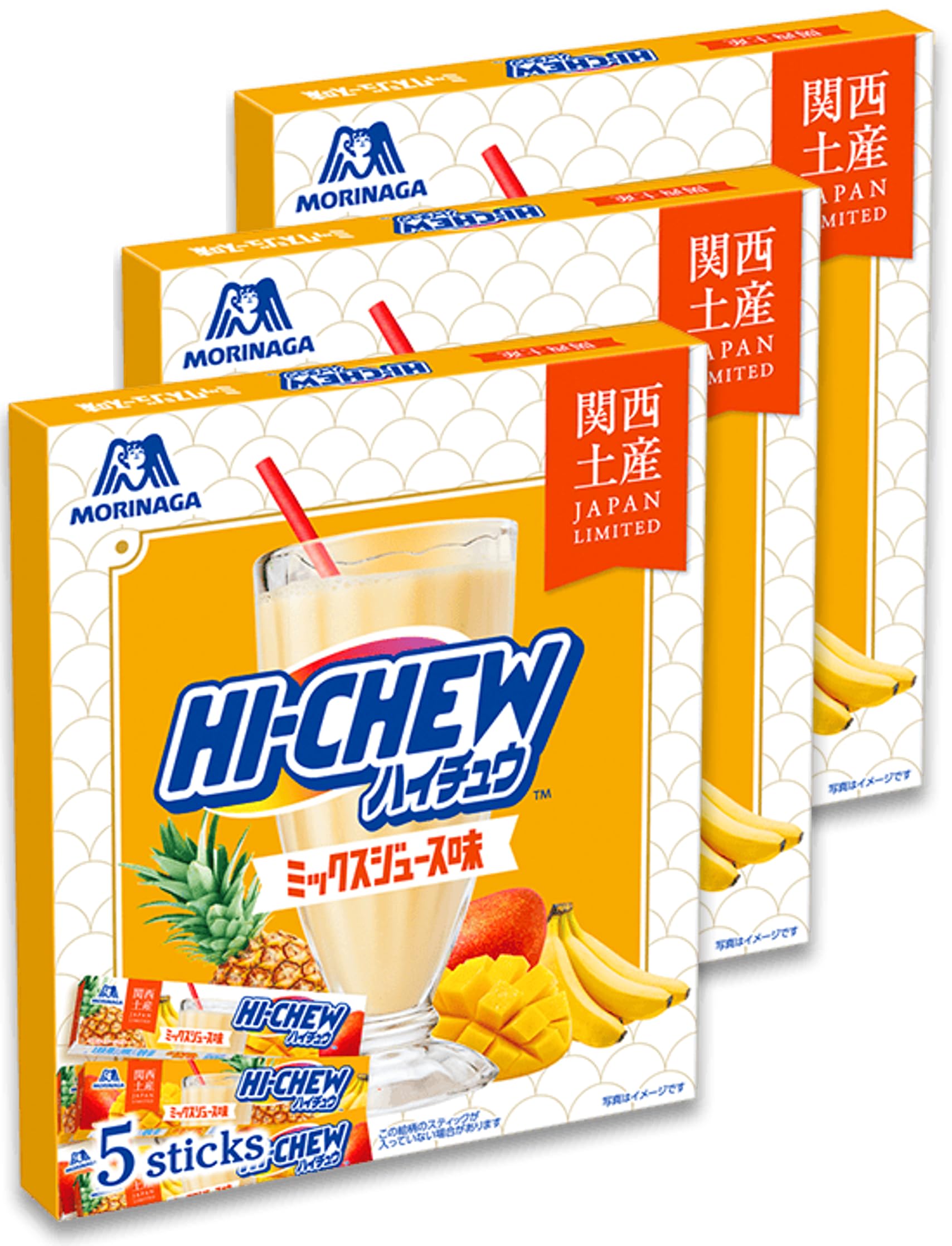 

Kansai Limited Mixed Juice Flavor 12 таблеток x 5 бутылок 15 Kansai Osaka Souvenir Local [Набор 3] Hi-Chew (Всего бутылок)