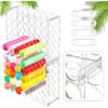 Wenqik 2 Pack Vinyl Storage Organizer 70 Holes Vinyl Roll Storage Acrylic Vinyl Roll Holder Easy To Assemble Vinyl Organizer Storage Craft for Room