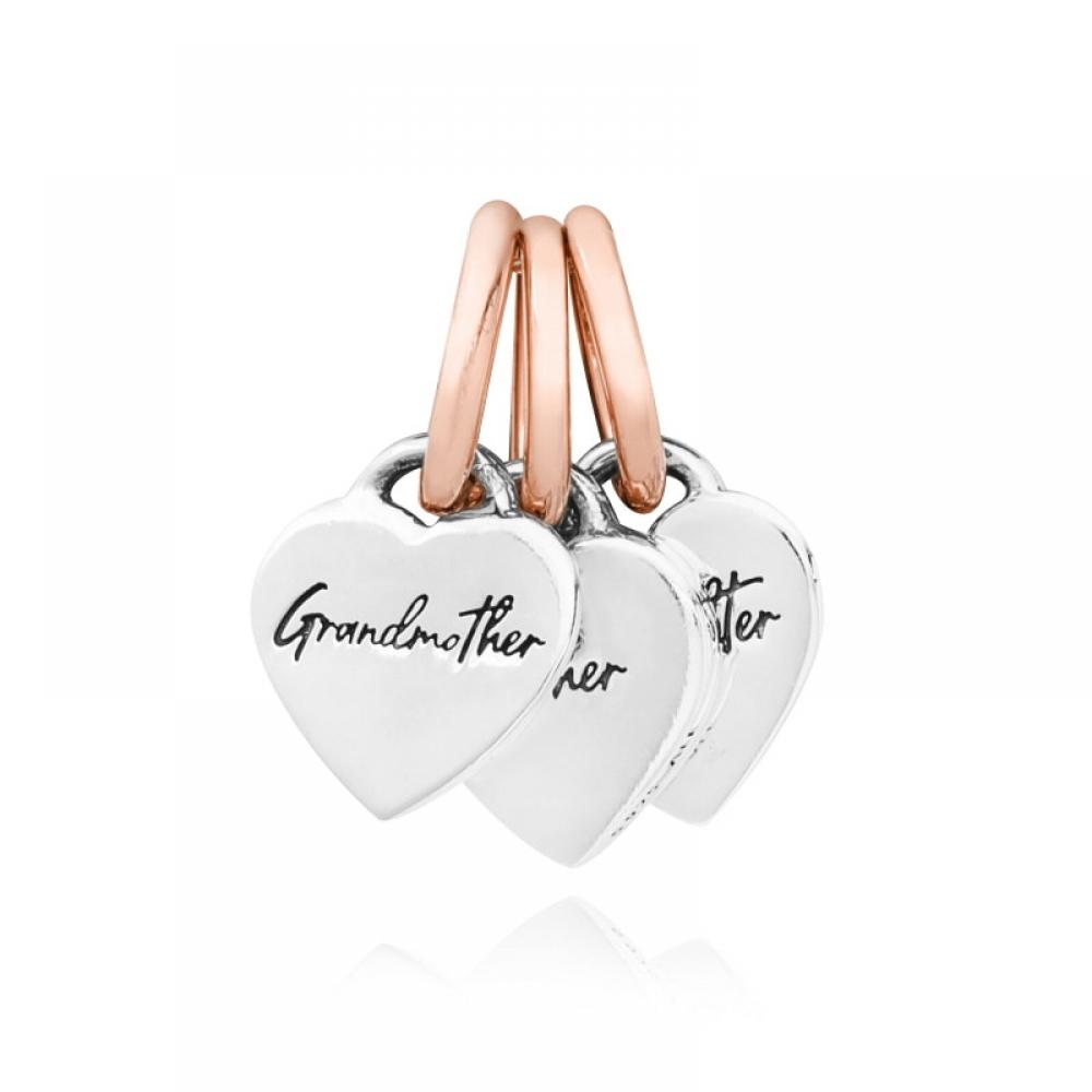 PAndora 782648c00 Spiritual Family Generation Of Triple Heart Pendant And Dangle Charm