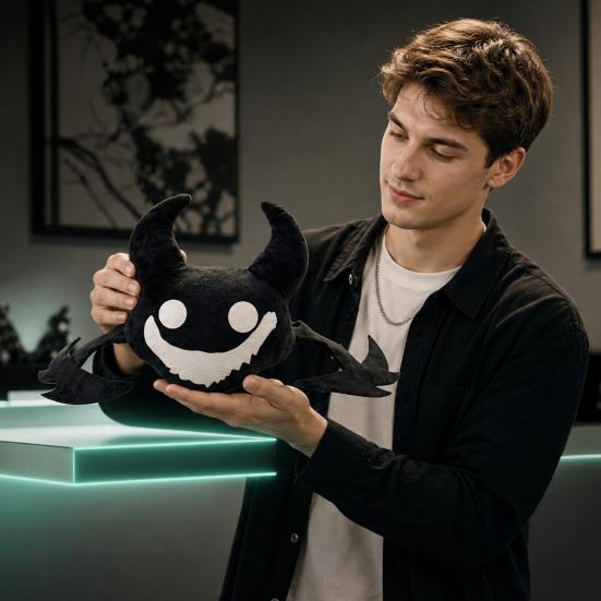 Weiches Grusel-Stofftier, Kuscheltier inspiriert von Horrorspielen, Niedliche seltsame Kreaturenpuppe für das Schlafzimmerregal, Sammlerstück Geschenk für Fans