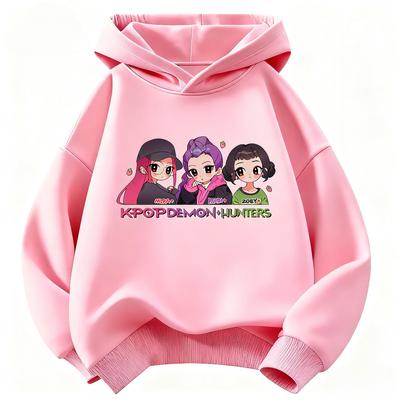 Kpop Devil Hunter Kids Hoodie, Autumn/Winter Warm Hoodie, Fashionable Boys' and Girls' Clothing, Casual Children's Clothing