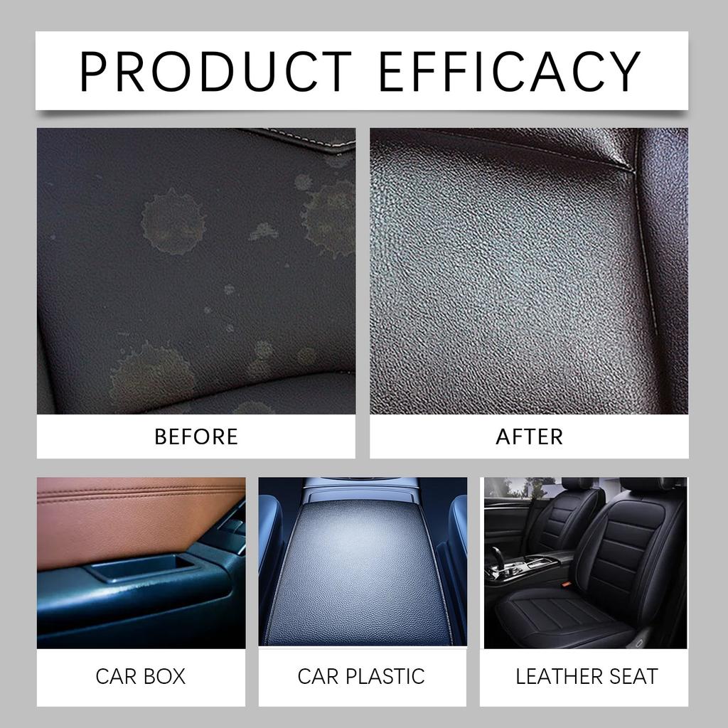 Homonth Car Interior Cleaner Car Interior Refinisher Cleaner 100ml Stain Remover Leather Conditioner Interior Cleaner Protectant