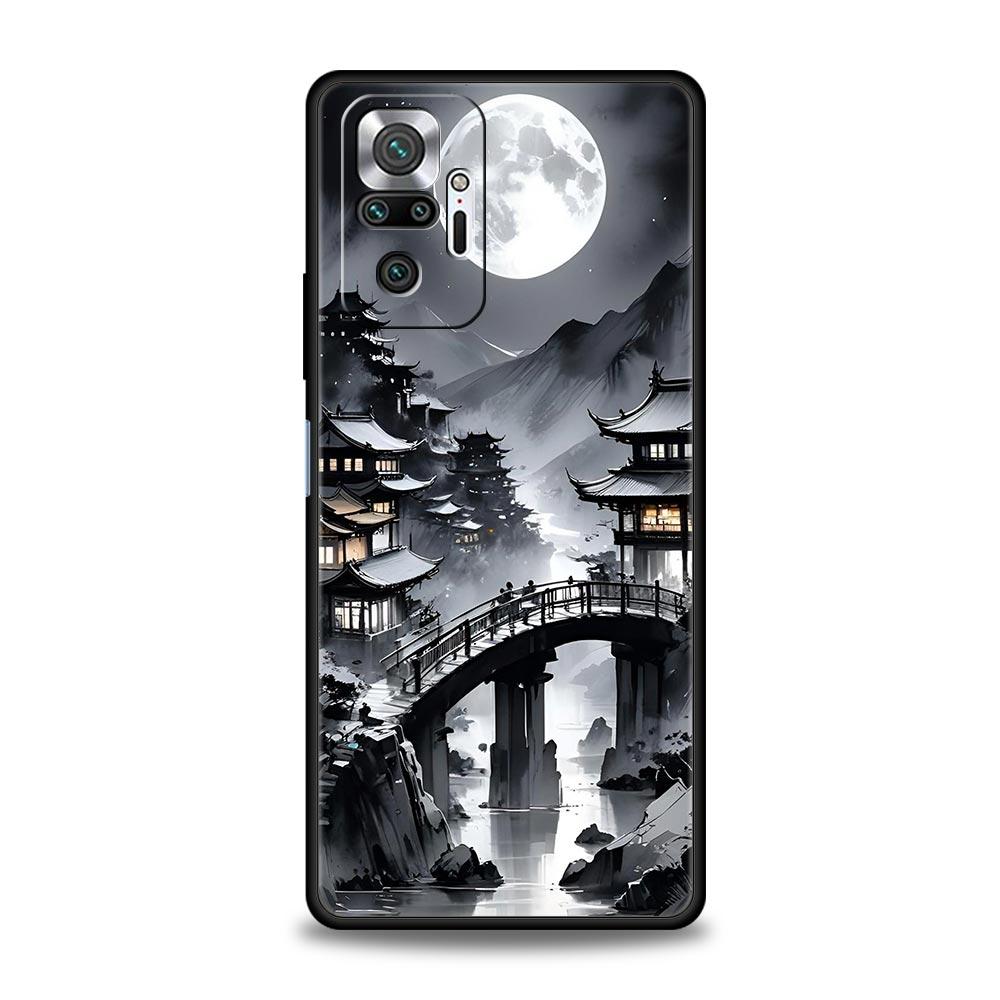 Phone Case For Xiaomi Redmi Note 14 13 12 5G 11 10 Pro Plus 4G 9S 9 14C 13C 12C 10C 9C 9A Cover Japanese Anime Landscape Art
