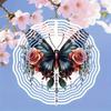 10 Inch Hanging Wind Spinner with 360 Degree Hook for Balcony Garden Decor Spring Summer Outdoor Decoration