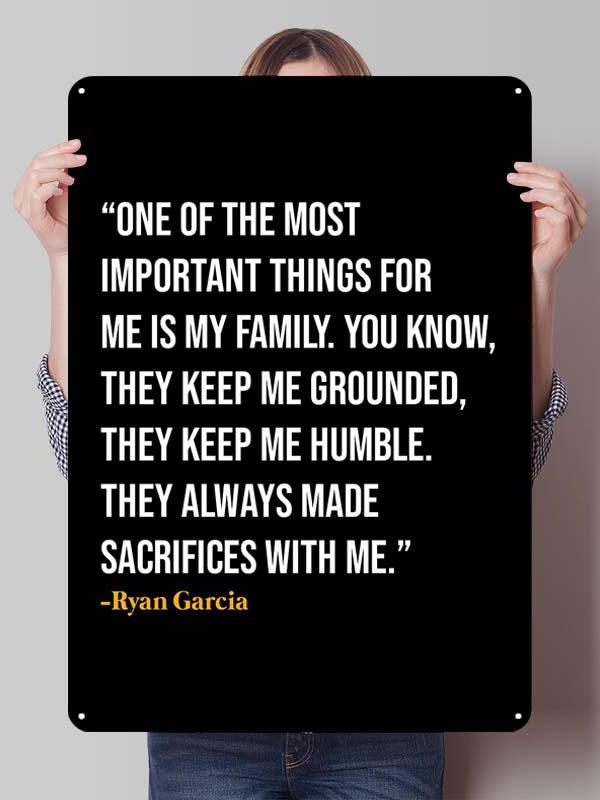 Ryan Garcia Boxer Metal Signs Aesthetic Room Decor Men Custom Boxing Poster Tin Plates for Man Cave Wall Art Vintage Metal Plate