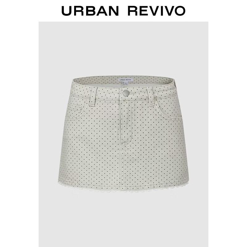 

UR2026 Women s Retro Polka Dot Ruffle Skort Shorts 30