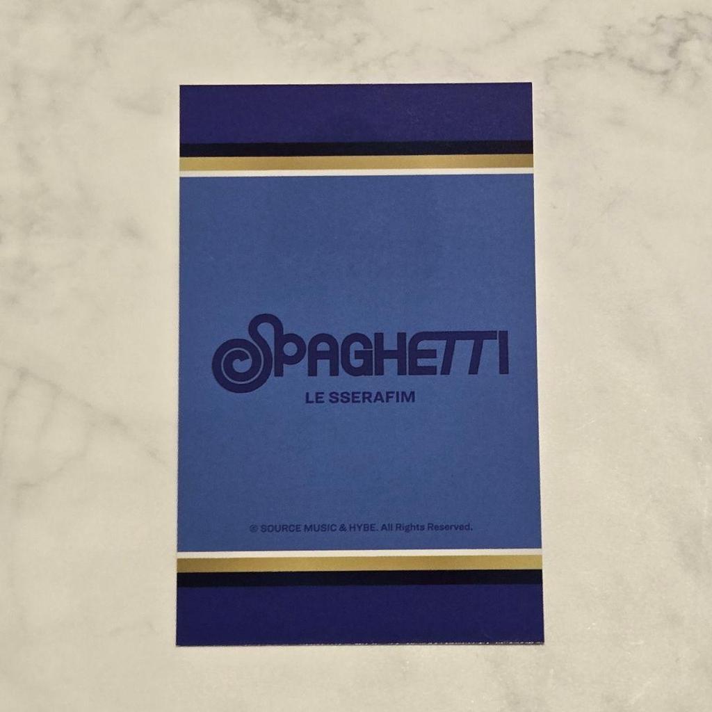 [USED] LE SSERAFIM SPAGHETTI MD Photocard Yunjin
