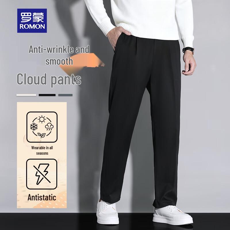 ROMON Men s Anti-Wrinkle Casual Business Dress Pants M