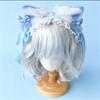 1 Set Lace Headdress Cosplay Anime Headbands Bow Cat Ear Hairband Hair Hoop For Women Cute Plush Ears Ribbon Hair Accessories
