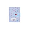 Cute Floral Coin Purse Heart Snap Button PU Leather Trifold Wallet Mini Portable Women Wallet