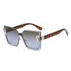 Gradient Elegant Casual Lens Resin Metal Sunglasses Summer Protection Uv
