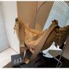 Bag women's summer new large-capacity dumpling bag simple fashion retro niche solid color shoulder bag