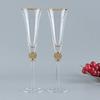 2 Stück Eingelegter Diamant Champagnerflöten Gläser Kristall Hochzeitsfeier Glaswaren Silber Sekt Verkostungsbecher Sherry Kelch