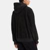 Giacca in Pile a Maniche Lunghe con Cappuccio e Zip Monocolore Levis da Uomo Nera A5812-0000