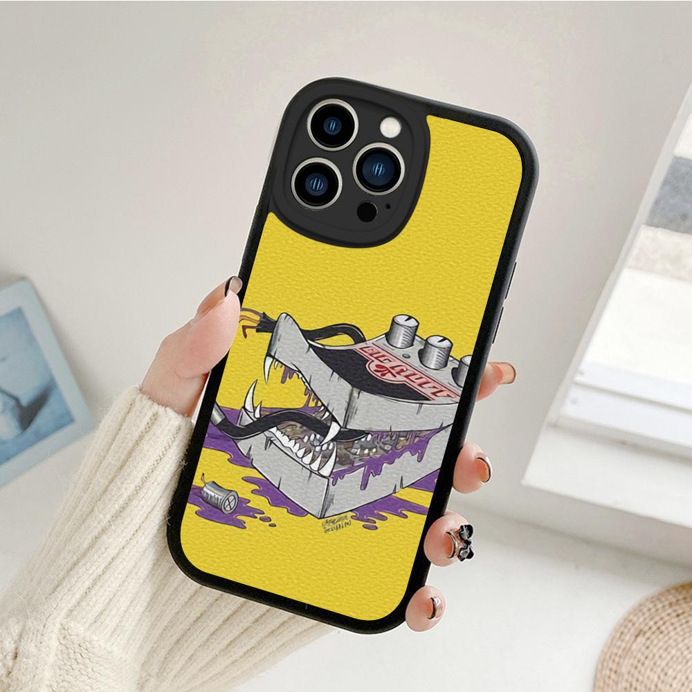 For Iphone Big Muff Phone Case for Iphone 14 13 11 12 Pro MAX 13 12 MiNi 7 8 Plus Iphone 14 XS XR Guitar Pedal Lambskin Covers